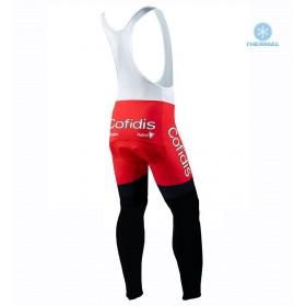 Set Fietsshirt Lange Mouw + Lange Koersbroek 2020 Cofidis Pro Team N001 Winter Thermal Fleece